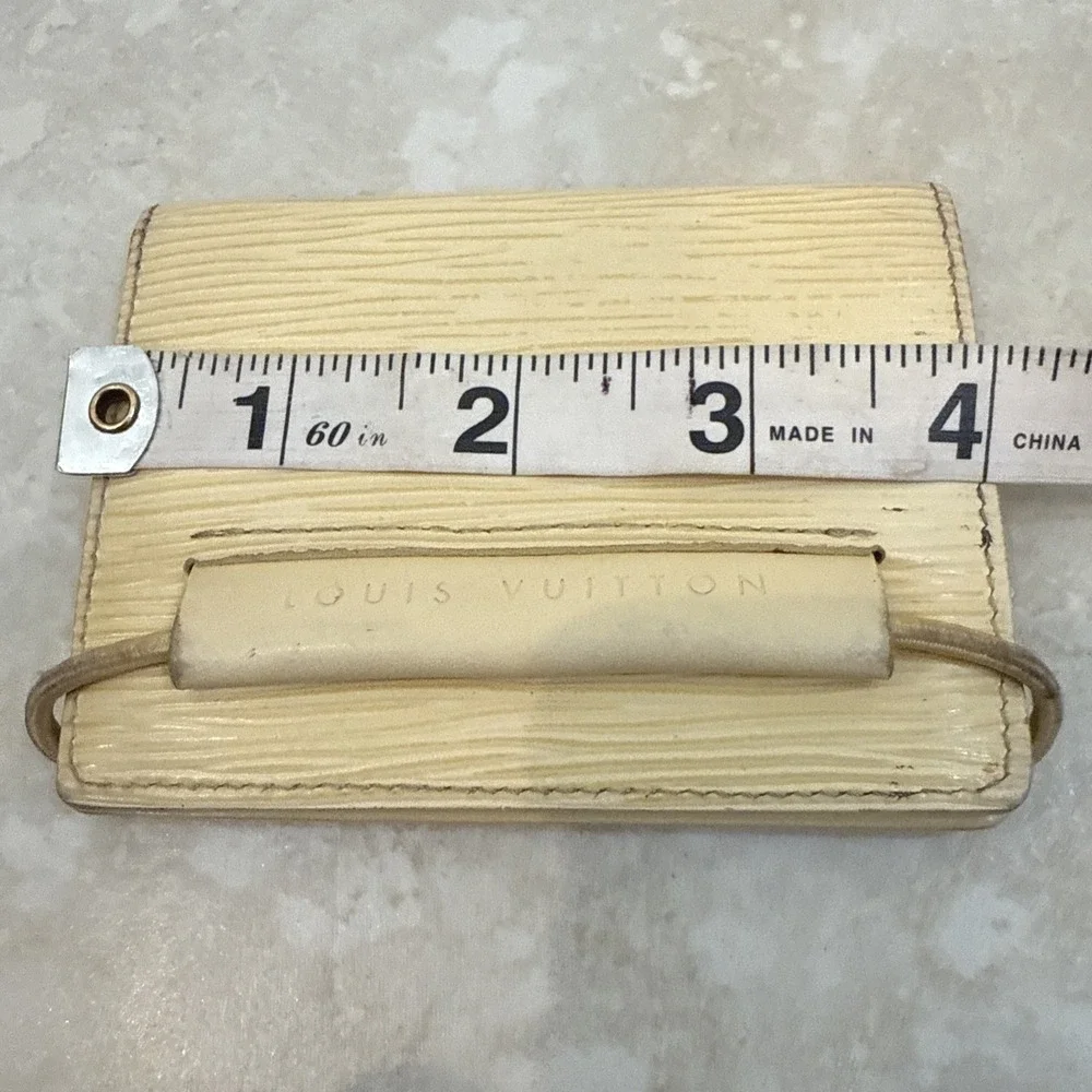 Louis Vuitton‎ Vanilla Epi Leather Card Holder Wallet MI0090 Bifold ID Window